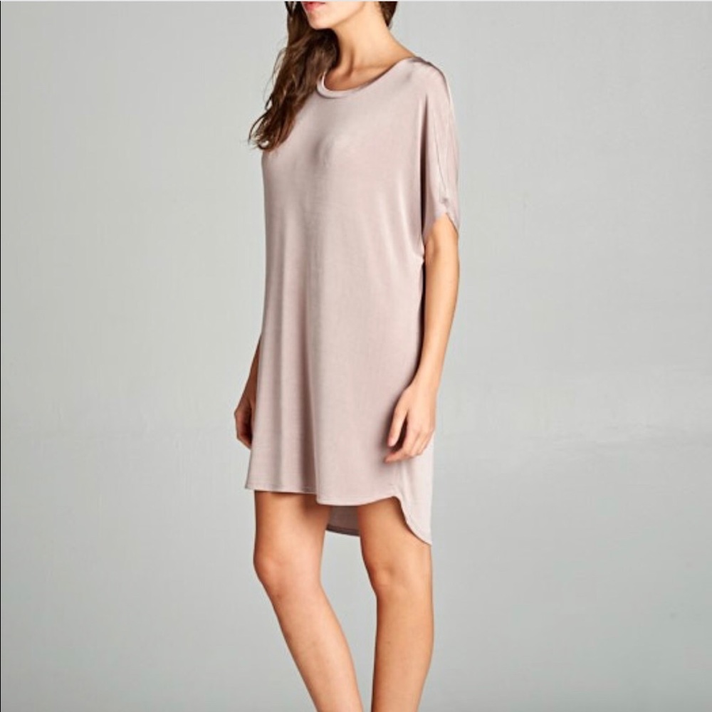 Slinky shirt dress